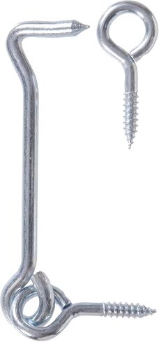 Hardware Essentials Group 851933 6-Inch Heavy Gate Hook with Screw Eyes, Zinc Plated in Kuwait