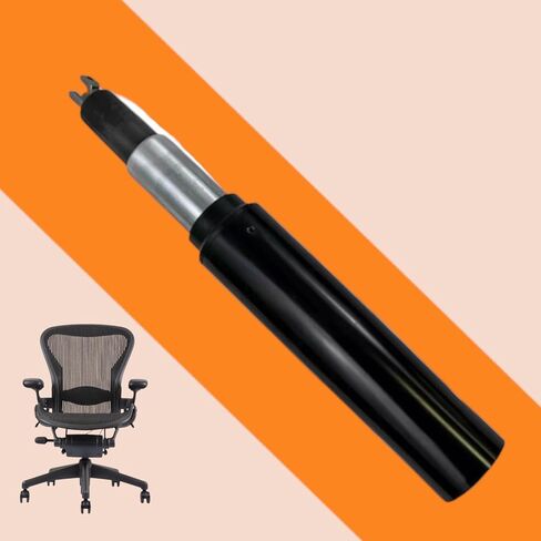 أسطوانة رفع الغاز المنشَّطة بالكابل للخدمة الشاقة لكرسي Herman Miller Classic Aeron (2013+) - مكبس بديل من الفئة 4 - يناسب الأحجام A وB وC - تعديل الارتفاع السلس والبناء الفولاذي in Kuwait