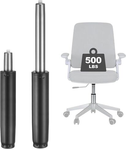 uxcell Office Chair Gas Cylinder, 20.1 Inch Class 2 Gas Cylinder Replacement Universal Hydraulic Pneumatic Lift Piston for Office Gaming Chair Desk Stools, Black in Kuwait