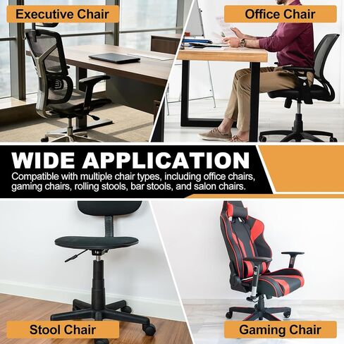 uxcell Office Chair Gas Cylinder, 20.1 Inch Class 2 Gas Cylinder Replacement Universal Hydraulic Pneumatic Lift Piston for Office Gaming Chair Desk Stools, Black in Kuwait