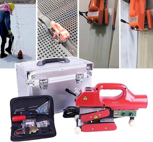 Geo Membrane Overlap Wedge Welder for Sealing 0.2-2.0Mm Thick Membrane, 800W Geomembrane Plastic Welding Machine Plastic Membrane in Kuwait