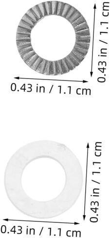 UPKOCH Drum Rack Mounting Hardware Set 20pcs Metal Wedge Locking Washers Non-slip Plastic Gaskets 6.5mm Id Anti-loosening Safety Washers for Drum Rack Protection in Kuwait