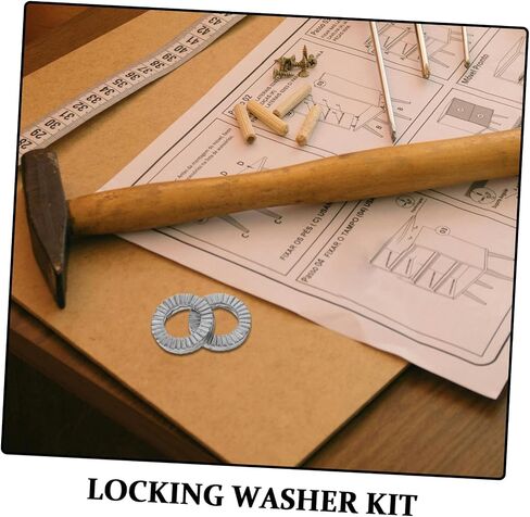 UPKOCH Drum Rack Mounting Hardware Set 20pcs Metal Wedge Locking Washers Non-slip Plastic Gaskets 6.5mm Id Anti-loosening Safety Washers for Drum Rack Protection in Kuwait