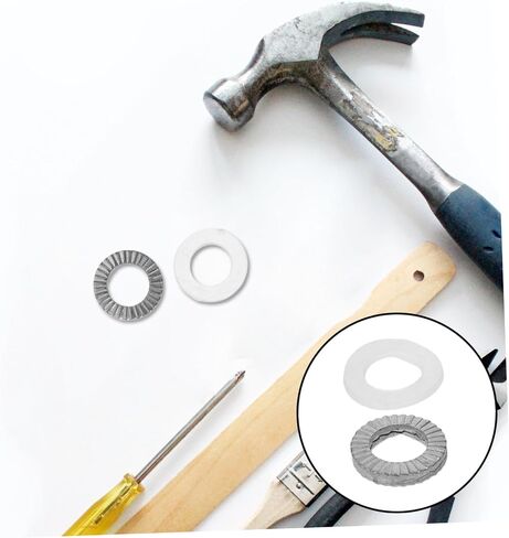 UPKOCH Drum Rack Mounting Hardware Set 20pcs Metal Wedge Locking Washers Non-slip Plastic Gaskets 6.5mm Id Anti-loosening Safety Washers for Drum Rack Protection in Kuwait