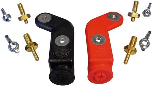 XS Power 553 I-BAR Marine Side and Top Terminal Adaptor with 5/16" and 3/8" Studs – Copper Coated, Corrosion-Resistant Battery Connector for Boats, Compatible Marine Grade in Kuwait