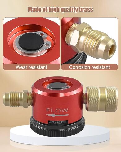Nitrogen Purge Tool, 3 Mode Nitrogen Regulator Hvac, Adjustable Nitrogen Flow Regulator with 1/4" Flare Connection, Tool with PURGE & BRAZE Modes in Kuwait