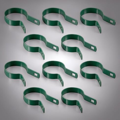 Fencer Wire Silver Galvanized Chain Link Fence Eye Top Rail Cap, Use for 1-7/8" Outside Diameter Post and 1-5/8" Top Rail, Loop Cap, Chain Link Fence Parts, Hardware for Gate, Post, 10 pc Set in Kuwait