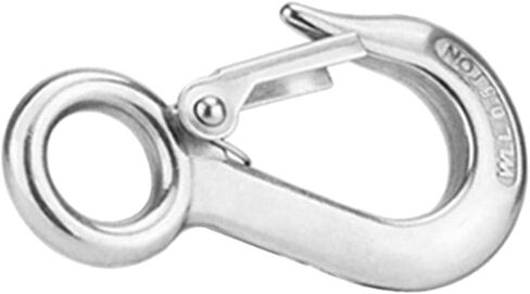 خطاف عين قوي من الفولاذ المقاوم للصدأ مع مزلاج Clevis لكابل الونش، ثابت .5T، 0.5T in Kuwait