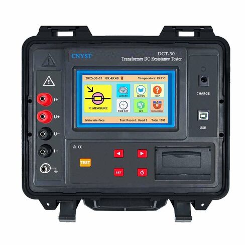 Digital Transformer DC Winding Resistance Meter with Range 50.00kΩ | Test Current Range AUTO,10A,5A,1A,200mA,10mA for Measuring Transformer Winding Resistance And Conductor DC Resistance in Kuwait