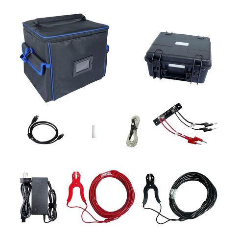 Transformer DC Resistance Meter 50kΩ with Built-in Printer | Resistance Range 0.100mΩ ~ 50.00kΩ Test Current Range AUTO, 10A, 5A, 1A, 200mA, 10mA Degaussing Function LCD Touchscreen in Kuwait