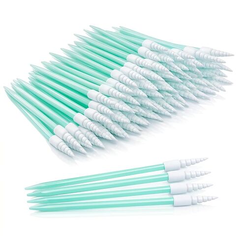 200 Pcs Cleaning Swabs, Lint Free Swab Micro Swabs High Density Foam Sponge for Inkjet Printer Precise Cleaning Swab for Electronics Ideal for Narrow Gaps and Optical Equipment in Kuwait