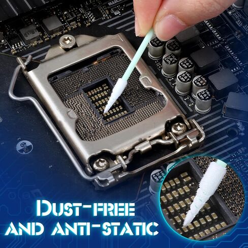 200 Pcs Cleaning Swabs, Lint Free Swab Micro Swabs High Density Foam Sponge for Inkjet Printer Precise Cleaning Swab for Electronics Ideal for Narrow Gaps and Optical Equipment in Kuwait