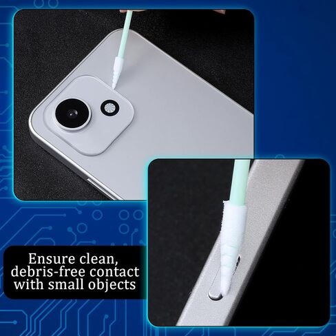 200 Pcs Cleaning Swabs, Lint Free Swab Micro Swabs High Density Foam Sponge for Inkjet Printer Precise Cleaning Swab for Electronics Ideal for Narrow Gaps and Optical Equipment in Kuwait