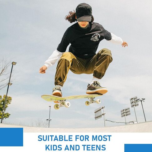 8 Pack Blank Skateboard Decks Bulk, 17 x 5 Inch 7-Layer Maple Double Tail Skateboard Mini Maple Skateboard Natural Wood for DIY Painting Wall Home Decoration in Kuwait