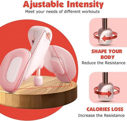 Thigh Trainer Thigh Exerciser for Women, 15-70lb Adjustable Resistance Inner Thigh Exerciser with Soft Pads, Thigh Trainer for Pelvic Floor Muscle Repair, Kegel Exercise in Kuwait