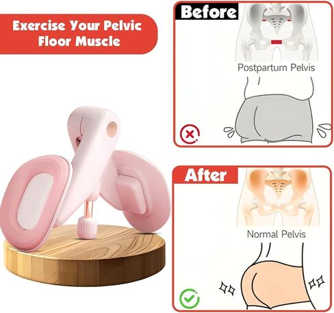 Thigh Trainer Thigh Exerciser for Women, 15-70lb Adjustable Resistance Inner Thigh Exerciser with Soft Pads, Thigh Trainer for Pelvic Floor Muscle Repair, Kegel Exercise in Kuwait