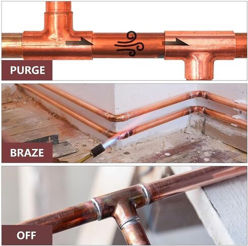 Nitrogen Purge Tool with 3-Point Dial, HVAC Purging Brazing Regulator 1/4 Inch for AC Refrigeration in Kuwait