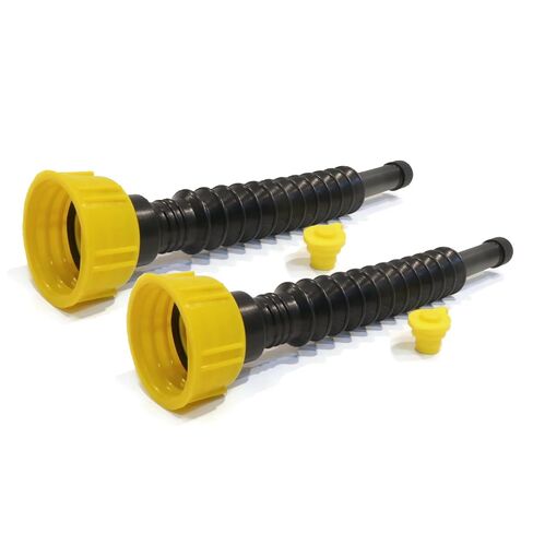 The ROP Shop (Pack of 2) Flexible Gas Can Spout Kits with Filter Screen & 1/2" Vent Plug Base in Kuwait