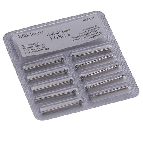 401211 HSB FG #8 مثاقب كربيد جراحية مستديرة 100/Pk in Kuwait