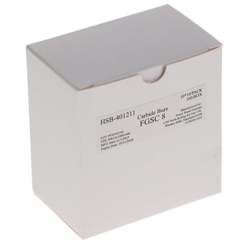 401211 HSB FG #8 مثاقب كربيد جراحية مستديرة 100/Pk in Kuwait