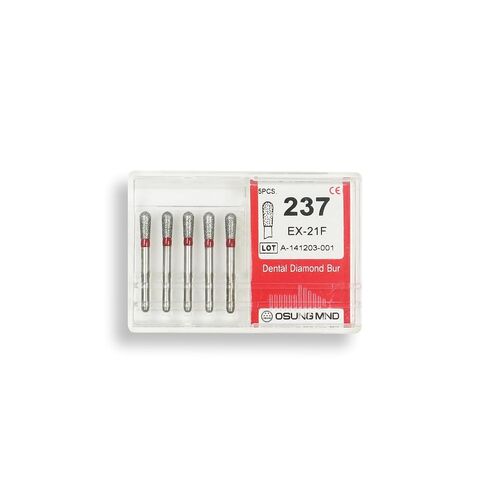 237.21F1، كمثرى، قطر 2.1 مم، ثقوب ألماس ذات حبيبات دقيقة، 5 في كل علبة in Kuwait