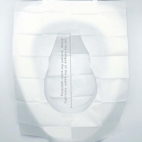 10 Pcs Flushable Disposable Toilet Seat Covers,Individually Packed Hygienic Covers for Public Toilets,Travel and On-the-Go Use in Kuwait