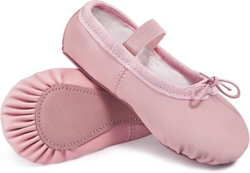 Dynadans Ballet Shoes for Girls Boys PU Professional Dance Slippers for Toddler/Little Kid/Big Kid in Kuwait