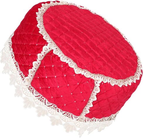 SUPVOX 12-Inch Chinese Red Drum Dust Cover Waterproof Fabric Protector Thickened Design for Travel Includes Stick Storage for Gong Drums and Percussion Instruments in Kuwait