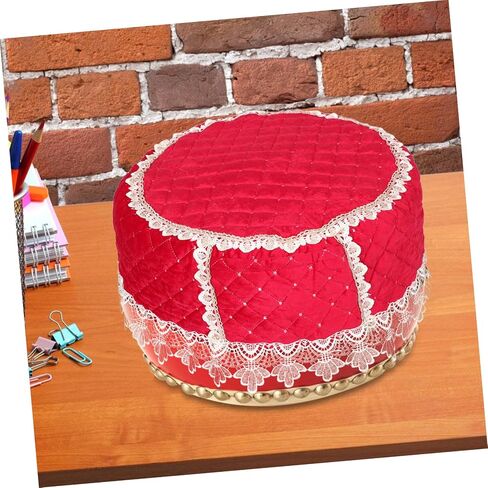 SUPVOX 12-Inch Chinese Red Drum Dust Cover Waterproof Fabric Protector Thickened Design for Travel Includes Stick Storage for Gong Drums and Percussion Instruments in Kuwait