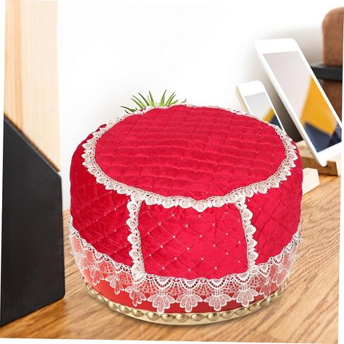SUPVOX 12-Inch Chinese Red Drum Dust Cover Waterproof Fabric Protector Thickened Design for Travel Includes Stick Storage for Gong Drums and Percussion Instruments in Kuwait