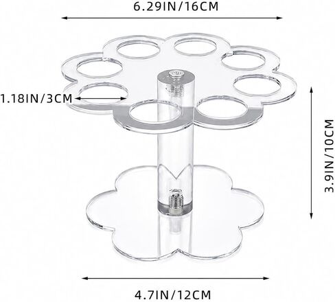 IMIKEYA Ice Cream Cone Holder Stand 8 Holes Acrylic Waffle Cone Display Stand for Party Wedding Buffet Tiered Tray Dessert Table Party Sushi Hand Roll Cotton Candy in Kuwait