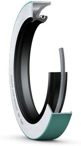11223 Double Lip Oil Seal - Solid, 1.125 in Shaft, 1.874 in OD, 0.250 in Width, CRWA1 Design, Nitrile Rubber (NBR) Lip Material in Kuwait