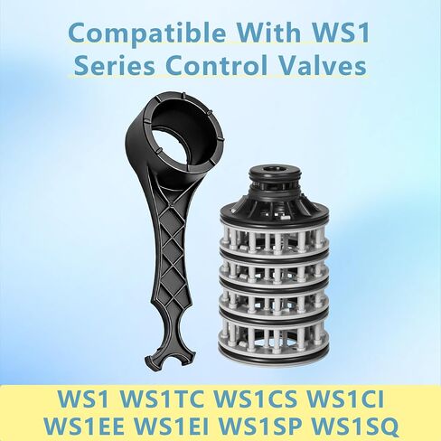مفتاح خدمة منقي المياه WS1 ومجموعة أدوات صيانة وإصلاح فاصل المكدس | متوافق مع صمامات Clack WS1 in Kuwait