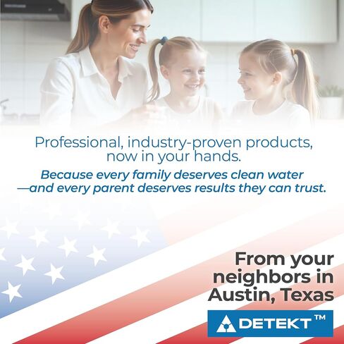 مجموعة أدوات اختبار الرصاص الكل في واحد من Detekt® - صُنعت في الولايات المتحدة الأمريكية - فحص منزلي للمياه والطلاء والأسطح - اختبار واحد للمياه + 5 أدوات تطبيق سطحية لاختبار الرصاص بنفسك - اختبار الرصاص على الفور in Kuwait