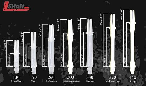 L-Style Dart Shafts: Durable Plastic Dart Shafts - Haruki Blue Slim 440 (Extra Extra Long) in Kuwait