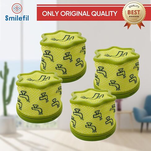 4 قطع مرشحات مسبقة ممتازة من Smilefil لسلسلة LG CordZero A9، متوافقة مع ADQ74774001 - مرشحات بديلة لموديلات المكنسة الكهربائية اللاسلكية LG A927KGMS، A925KSM، A913BM in Kuwait