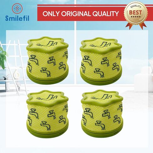 4 قطع مرشحات مسبقة ممتازة من Smilefil لسلسلة LG CordZero A9، متوافقة مع ADQ74774001 - مرشحات بديلة لموديلات المكنسة الكهربائية اللاسلكية LG A927KGMS، A925KSM، A913BM in Kuwait