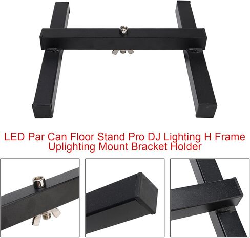 Topteng 2PCS DJ Light Stand، LED Par Can Floor Stand Pro DJ Lighting H إطار Uplighting Par38 Par56 Par64 Par Light Mount Bracket Mount حامل للمرحلة الزفاف وحفلات الحفلات الموسيقية in Kuwait