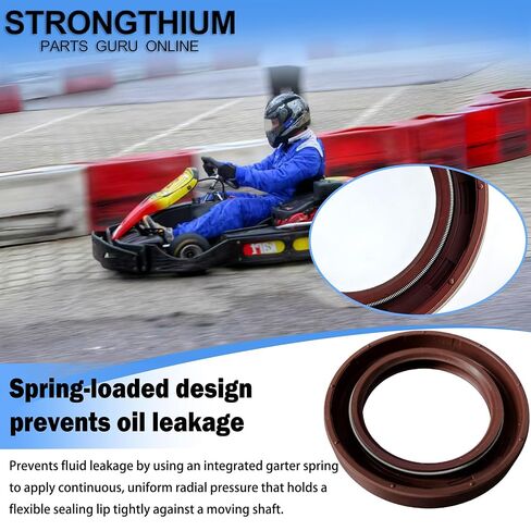 Strongthium 2PCS 35X52X8mm Oil Seal for Honda GX390 GX340 Predator Champion Duromax Generac 420 389 439 459 cc 91201-ZE3-004 in Kuwait