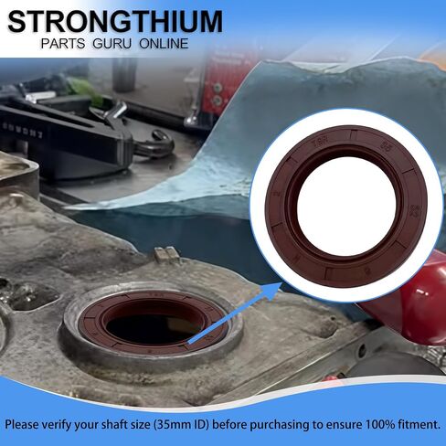 Strongthium 2PCS 35X52X8mm Oil Seal for Honda GX390 GX340 Predator Champion Duromax Generac 420 389 439 459 cc 91201-ZE3-004 in Kuwait
