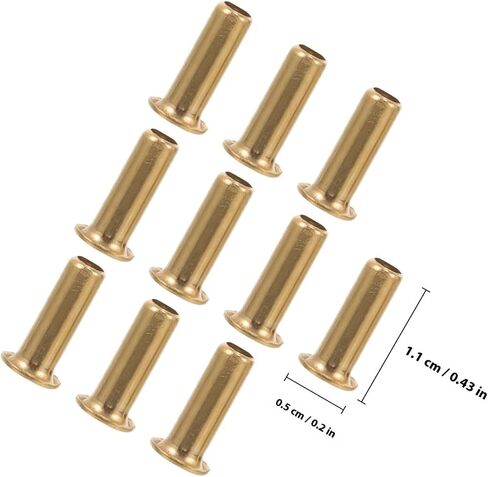 BESPORTBLE Copper Fitting Compression Ferrules Easy Installation and Replacement 10pcs for Oil Tubing and Pipes Suitable for Pneumatic and Hydraulic Systems in Kuwait