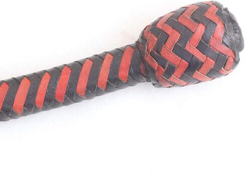 Kangaroo Hide Leather Snake Style Whip 4 Foot 12 Plaits with Complete Leather Flexible Belly & Bolster Inside Hand Crafted for Equestrian and Outdoor Sport. in Kuwait