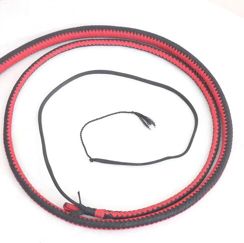 Nylon Paracord Hand Crafted Snake Whip 4 Foot with Complete Leather Flexible Belly & Bolster Inside in Kuwait