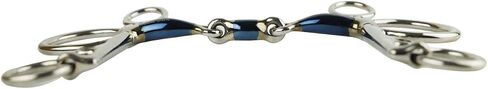 AK Double Jointed Pelham Bit Sweat Iron Horse Riding Bit for Training and Performance Durable Stainless Steel AKRS-2610 in Kuwait