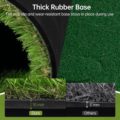 Real Relax Golf Putting Green Mat, Professional Golf Practice Mat, Large Professional Golf Training Mat with 3 Holes for Indoor Outdoor Use in Kuwait