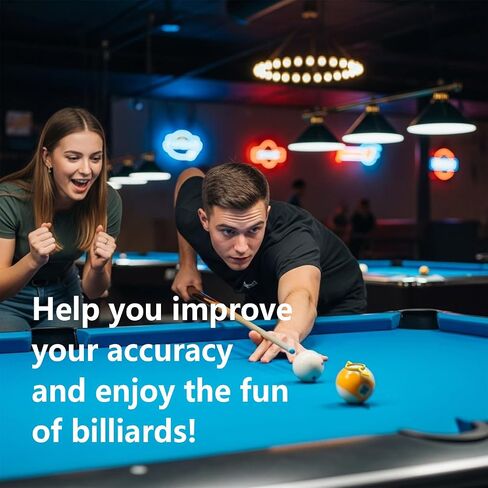 Precision Pool Aiming Aid, Improve Your Pool Skills, Ideal for Beginners & Intermediate Players, Adjustable SightGuide,5PC Billiards Training Tool, Practice Aiming Marker, Consumables in Kuwait