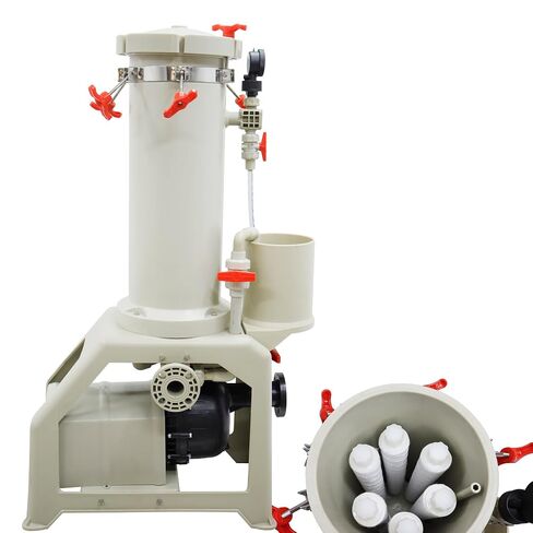 Electroplating Solution Filter High Flow Industrial Filter | 220V 750W, Self-Priming Pump, 6Pcs 20In Filter element, 150L/MIN, Chemical Liquid Circulation Filter for Nickel Plating in Kuwait