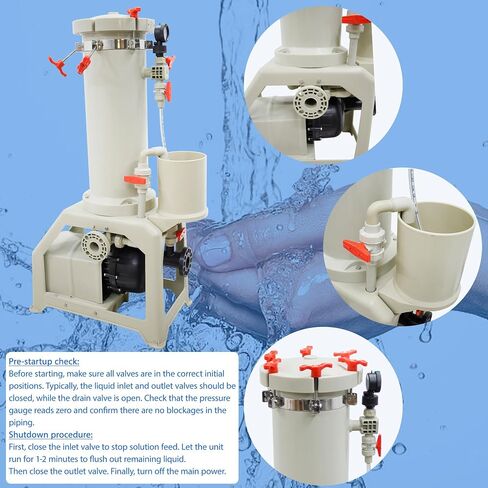 Electroplating Solution Filter High Flow Industrial Filter | 220V 750W, Self-Priming Pump, 6Pcs 20In Filter element, 150L/MIN, Chemical Liquid Circulation Filter for Nickel Plating in Kuwait