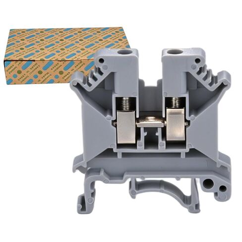 طقم كتل طرفية 30 قطعة، 32A 690V كتلة طرفية لولبية 22-14 AWG | DIN Rail Mount Universal، موصلات الأسلاك الكهربائية، قضبان الألومنيوم، أغطية النهاية ووصلات العبور للوحة التحكم، 6 ألوان in Kuwait