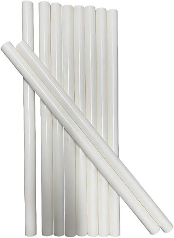 10Pcs PVC Rigid Round Pipe 20mm OD 16" Length White for Water Pipe in Kuwait
